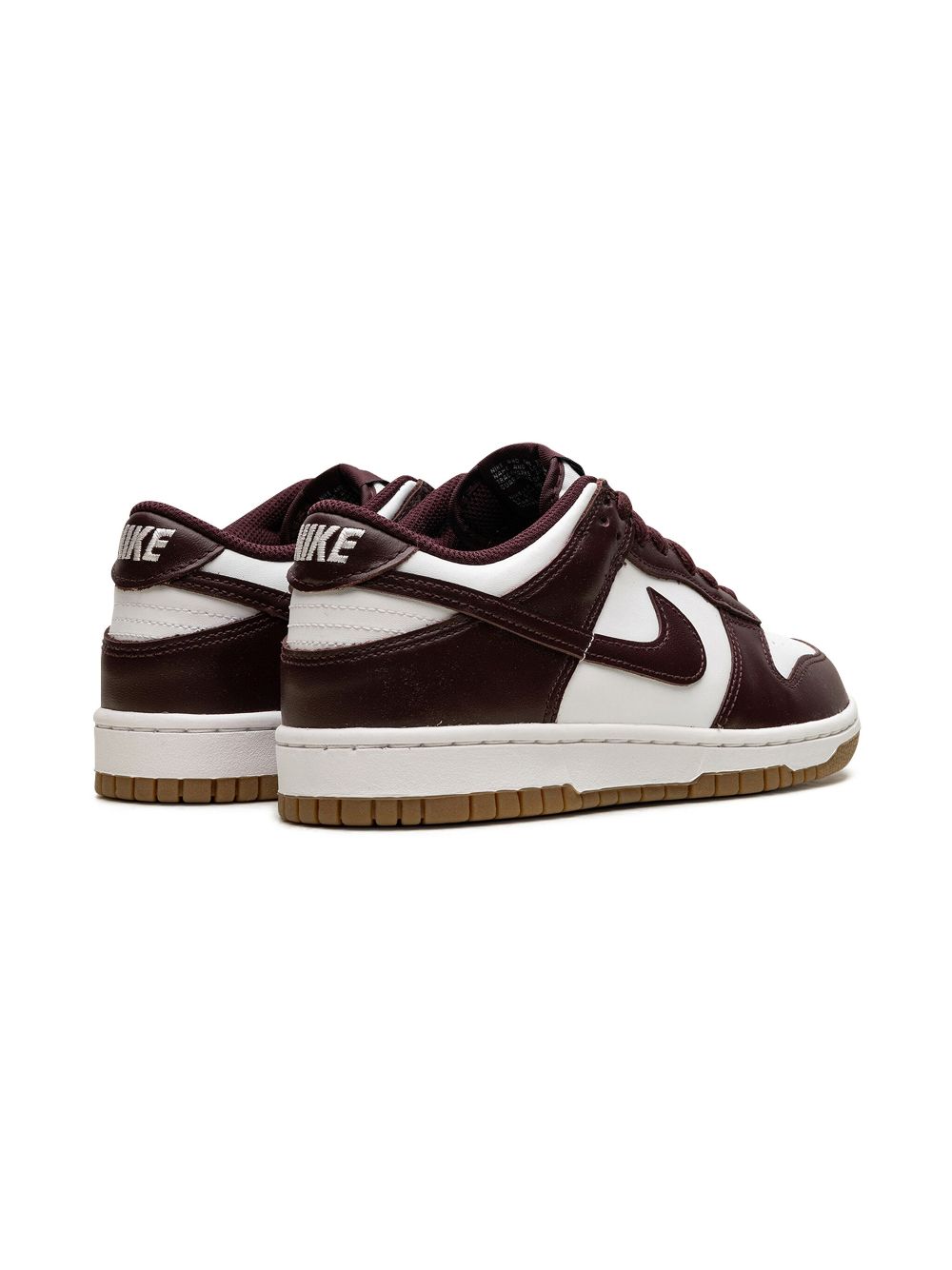 Nike Kids Dunk Low "White/Gum Light Brown/Burgundy Crush" sneakers Nike kids