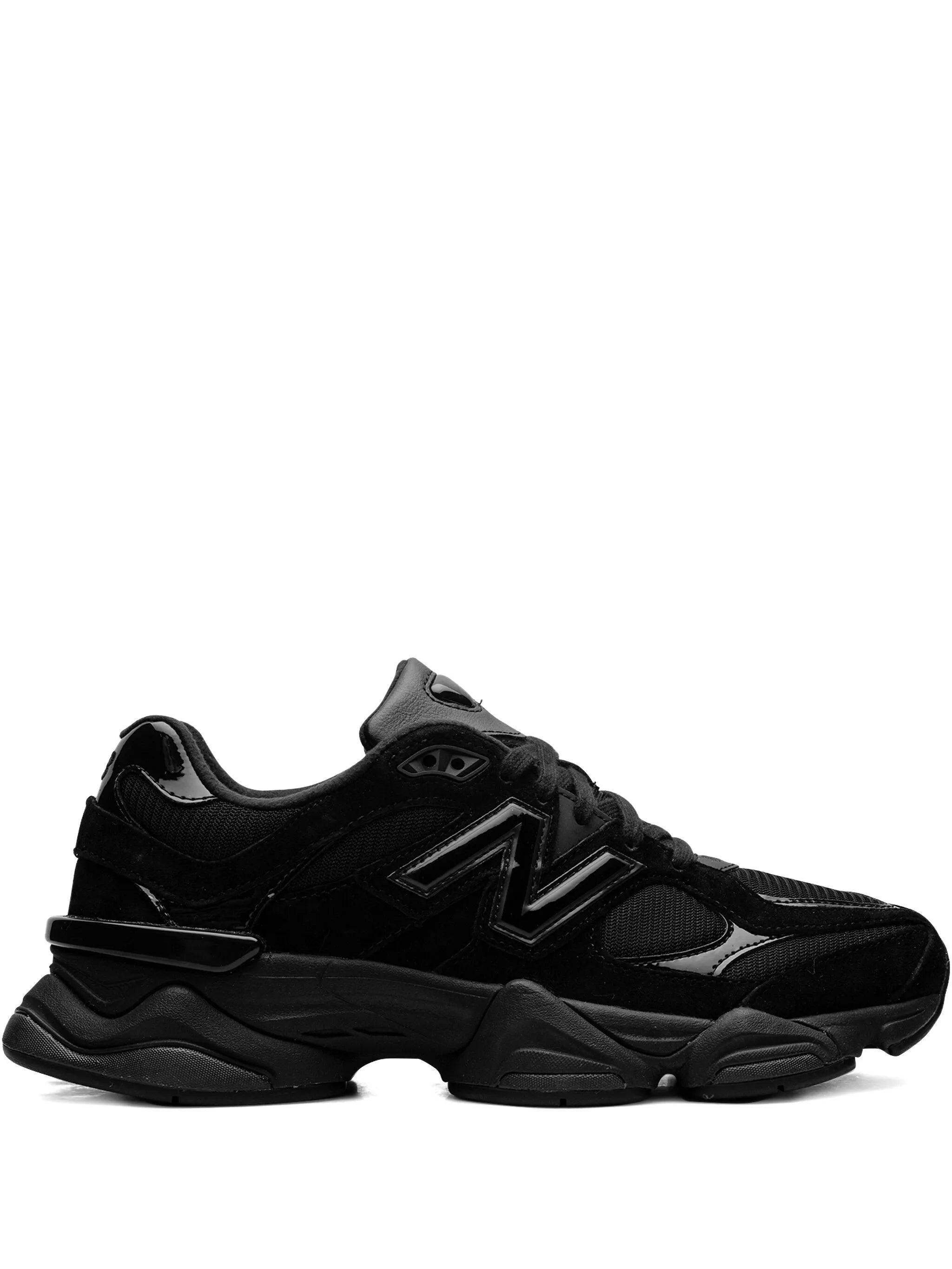New Balance 9060 Triple Black Patent Sneakers nike