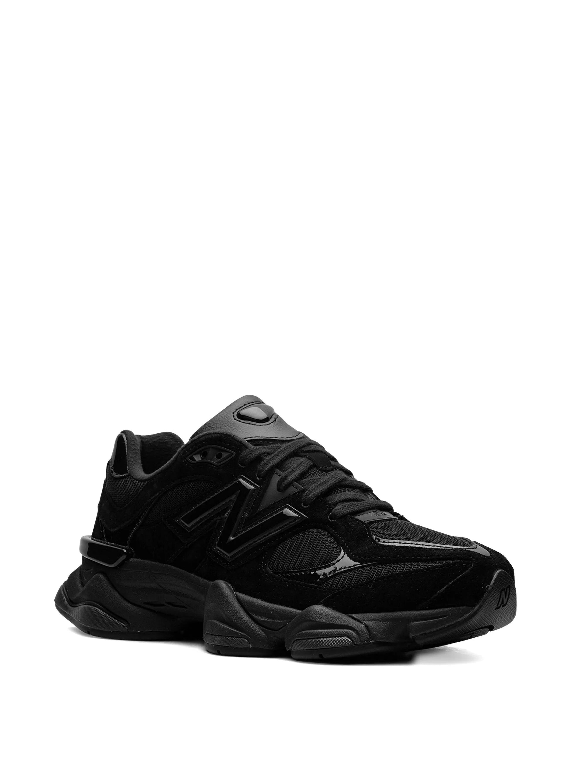 New Balance 9060 Triple Black Patent Sneakers nike