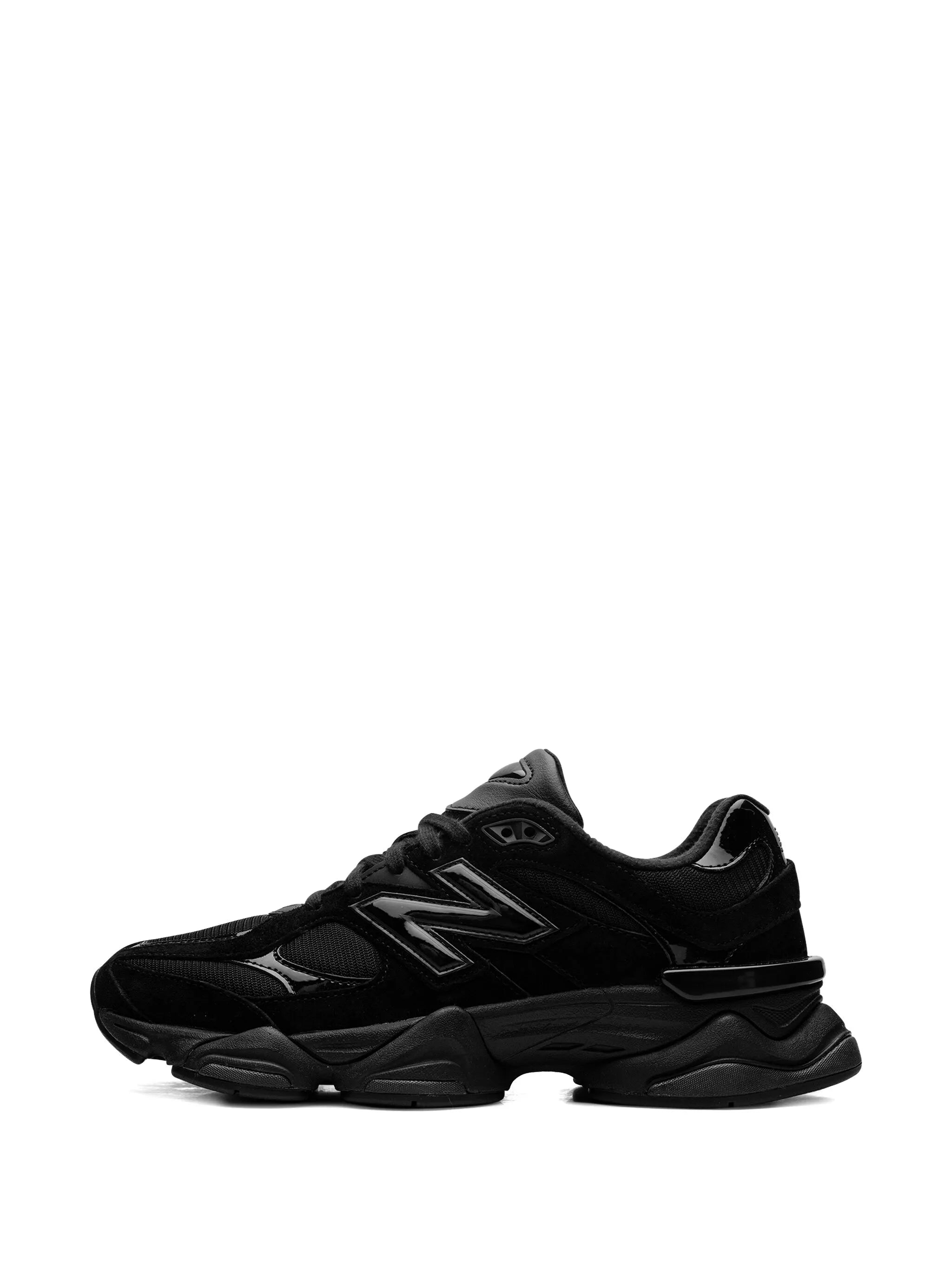 New Balance 9060 Triple Black Patent Sneakers nike