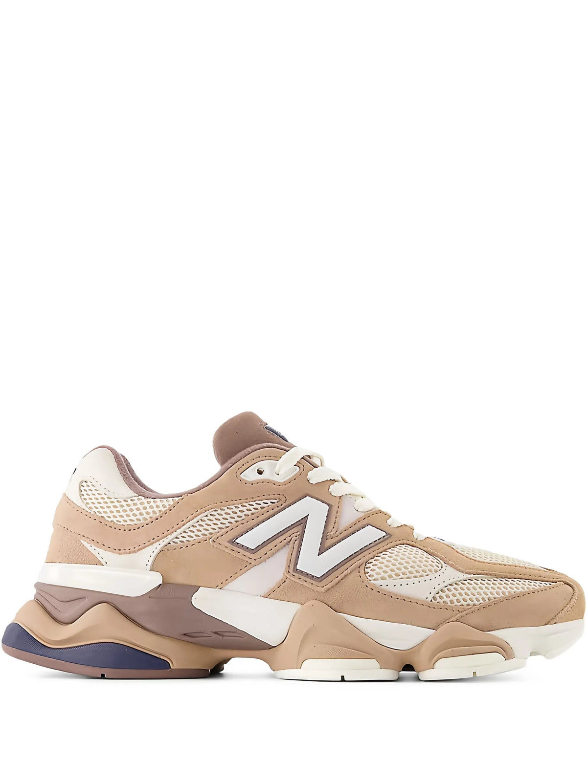 New Balance 9060 Lace-up Beige and Brown Sneakers