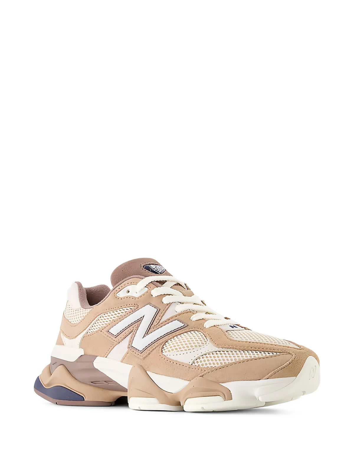 New Balance 9060 Lace-up Beige and Brown Sneakers