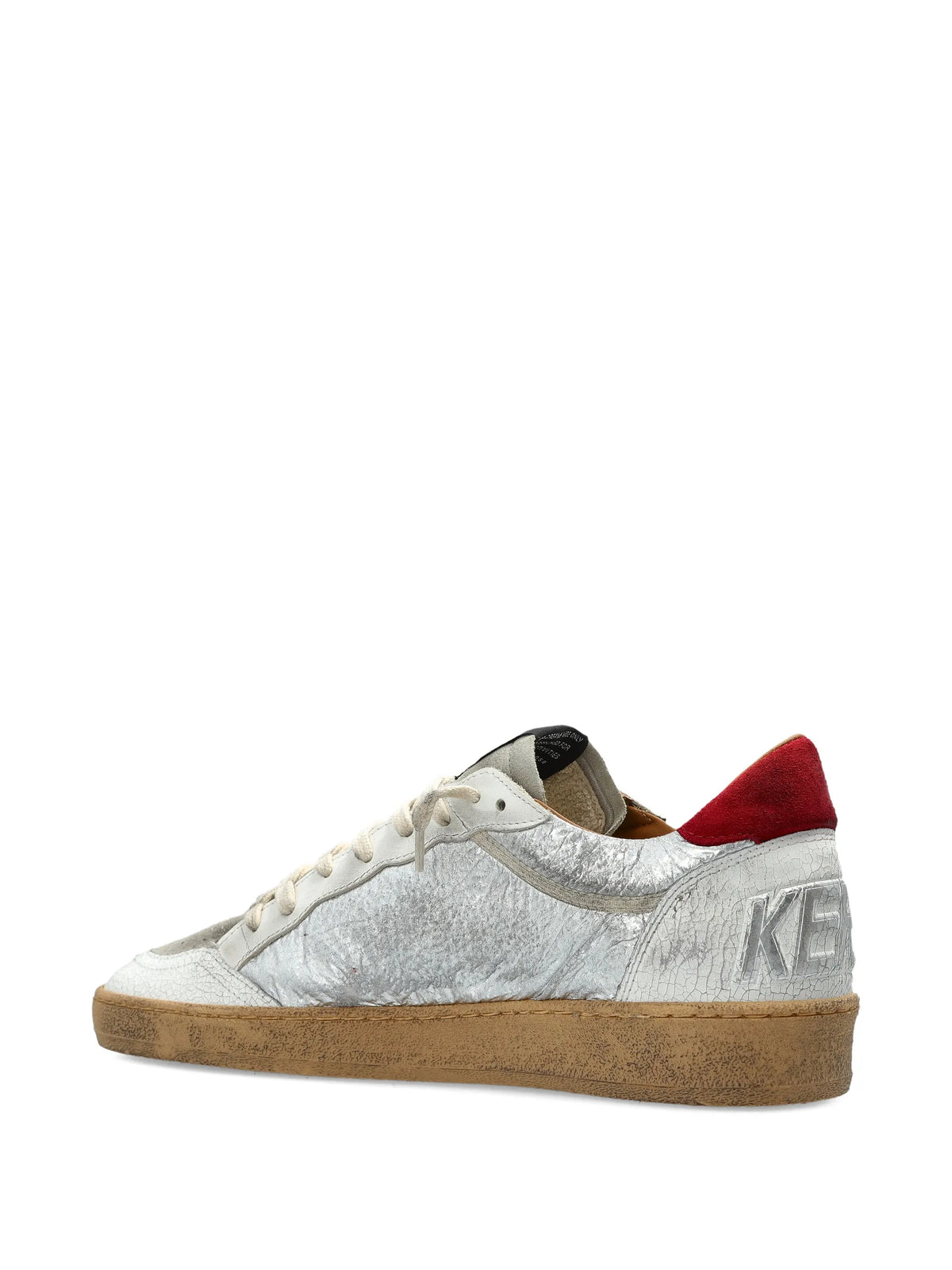 Golden Goose Ball Star Silver-tone Sneakers
