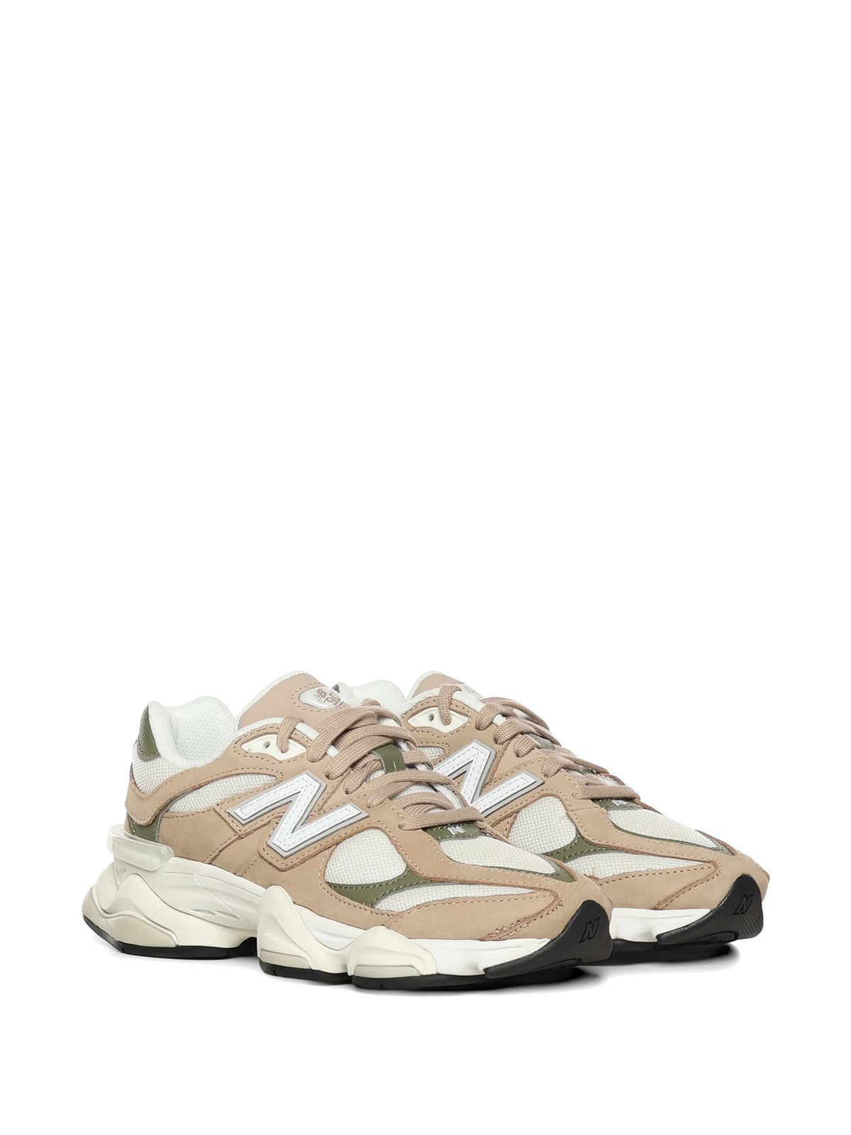New Balance 9060 Beige/Olive Green Sneakers
