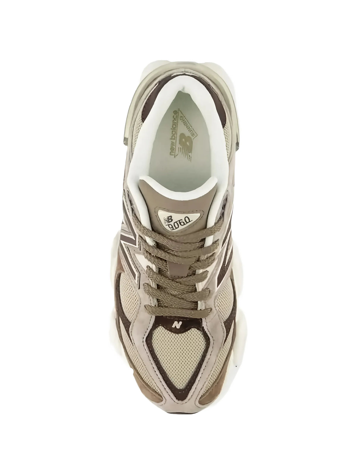 New Balance 9060 Panelled Brown Sneakers