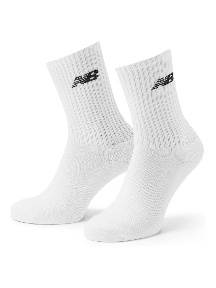 New Balance White Everyday Crew Socks 3 Pack FOOT WEAR