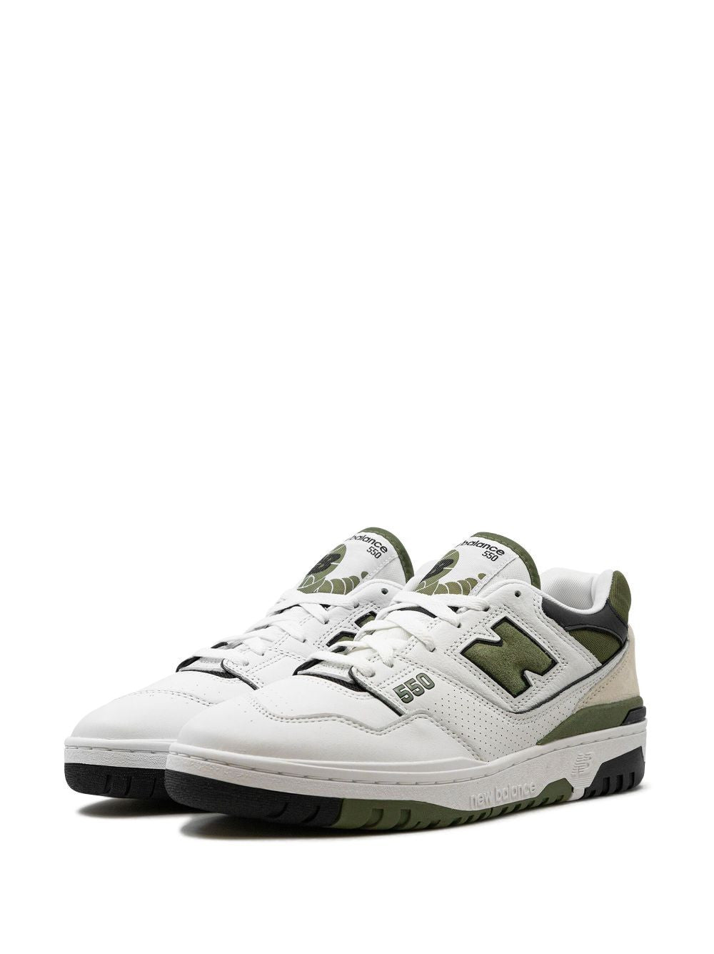New Balance 550 "White/Dark Olive" sneakers nike
