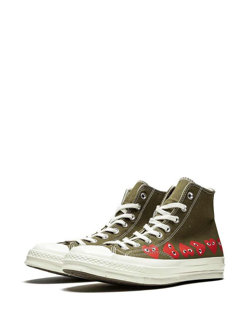 Converse x Comme Des Gar��ons Play Chuck 70 Hi "Multi Hearts Green" sneakers Converse