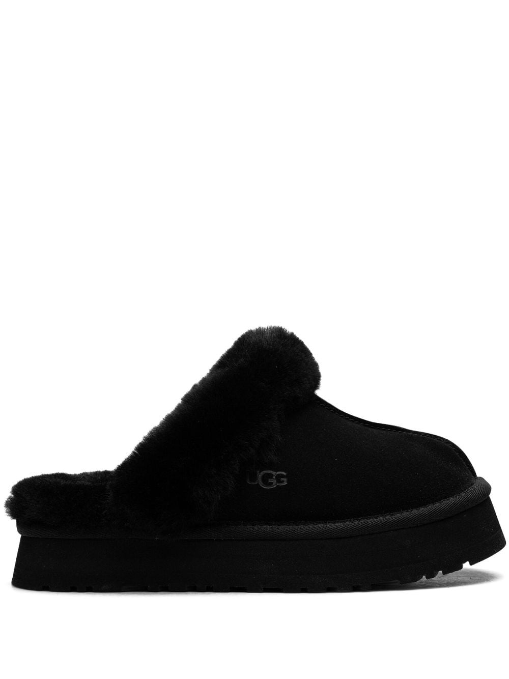 UGG Disquette shearling-trimmed suede slippers Balenciaga