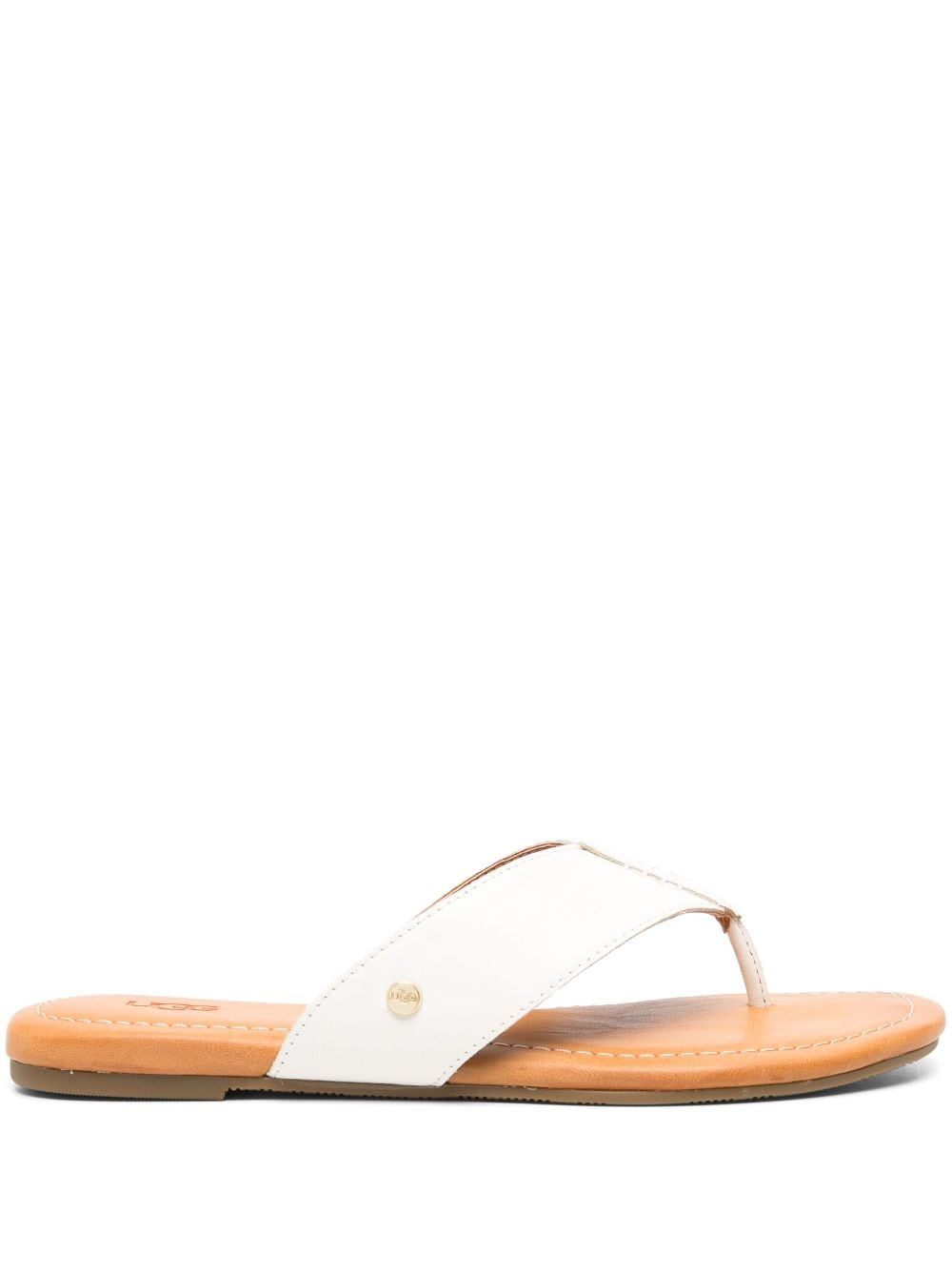 UGG Carey leather flip flops Balenciaga