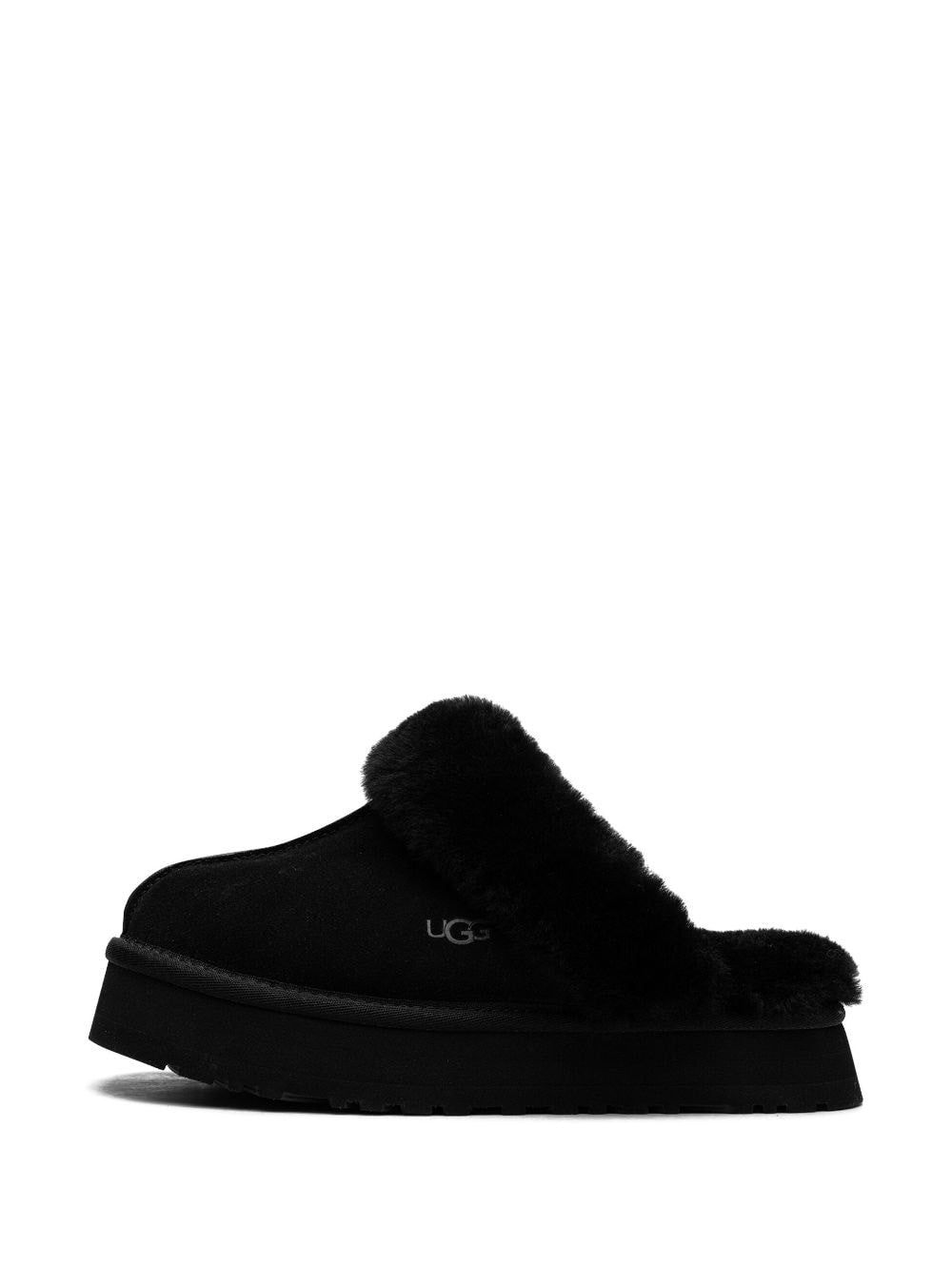 UGG Disquette shearling-trimmed suede slippers Balenciaga