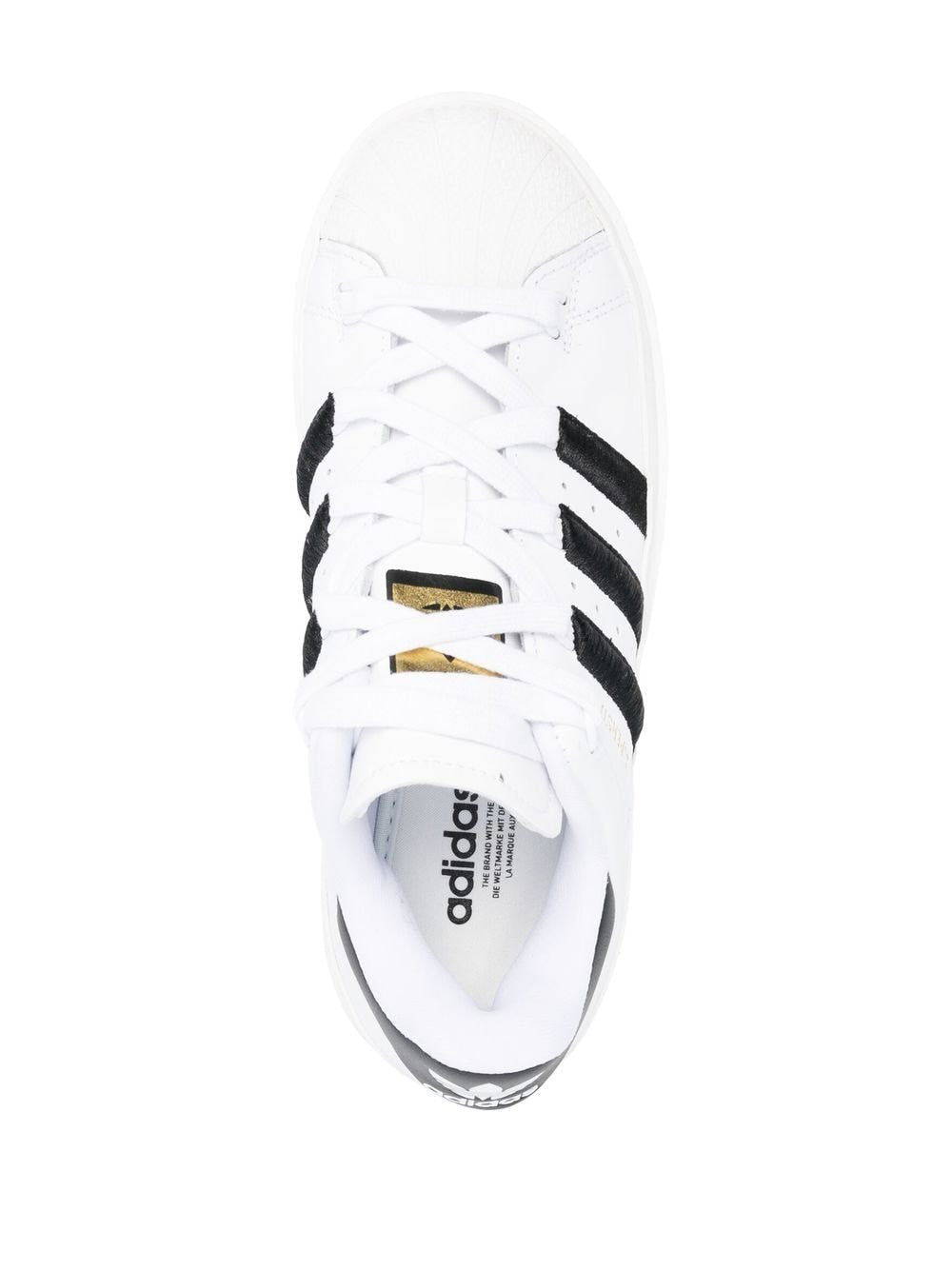 adidas logo-patch lace-up sneakers adidas
